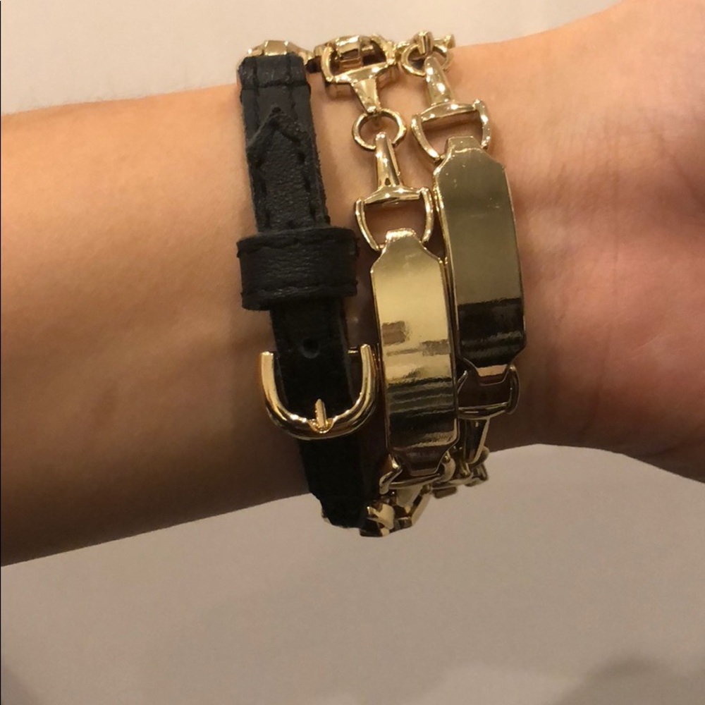 House of Harlow 1960 gold link wrap bracelet